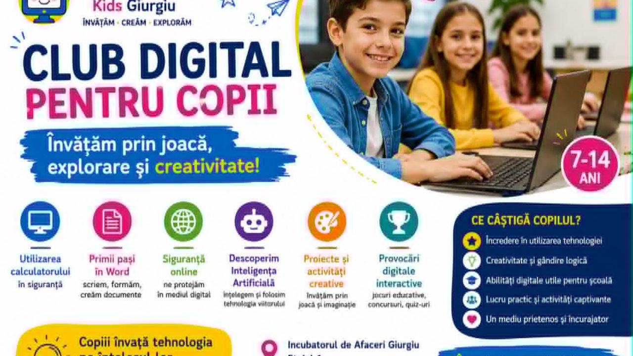 Club digital pentru copii