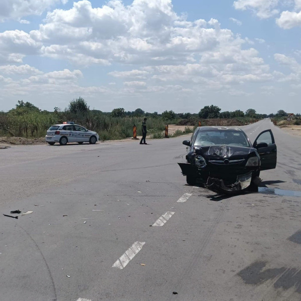 Accident în sudul municipiului Giurgiu: un bărbat de 61 de ani, rănit după ciocnirea a două mașini