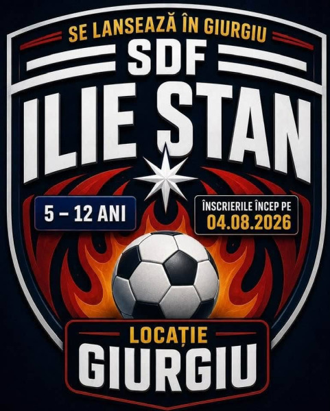 Un nou proiect dedicat viitorilor fotbaliști: Școala de Fotbal „Ilie Stan” își deschide porțile la Giurgiu